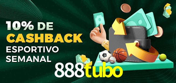 10% de bônus de cashback na 888tubo